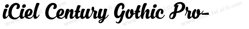 iCiel Century Gothic Pro字体转换